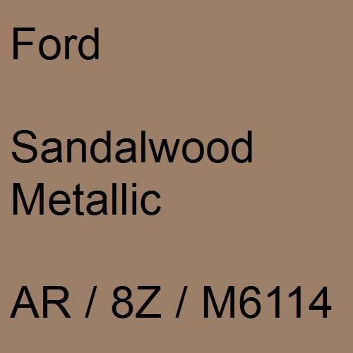Ford, Sandalwood Metallic, AR / 8Z / M6114.